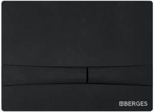 Кнопка BERGES для инсталляции NOVUM F5  Soft Touch черная   040055