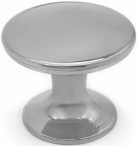 Ручка-кнопка мебельная SOLLER 306С хром d-24 мм (100/1000)