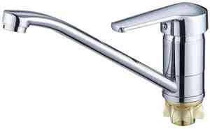 КУХНЯ  SOLONE   SIT4-A182  кер. картридж ⌀40, гайка (корона), излив 250мм, хром