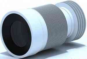 АНИ K828R Гофра д/унитаза, вып. 110мм, манжет-чугун, (225-520мм) (улучш. уплотн.)