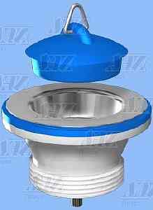 АНИ M105 Выпуск 1 1/2" с нержавеющей сеткой и пробкой