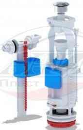 АНИ WC3050M Арматура комплект, с двойной мет. кн., впуск бок. 1/2" пласт. резьба, ЭКОНОМ