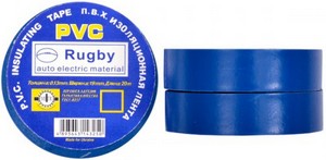 Изолента ПВХ 19*25м RUGBY синяя