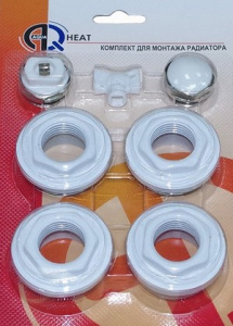 НАБОР ДЛЯ РАДИАТОРА  3/4"  без кронштейнов   AQUALINK