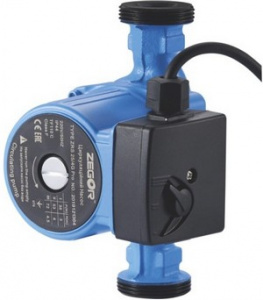 Насос циркуляционный  25-4E  180  с гайками   ZEGOR ZRS25/4E (с кабелем, с гайками)