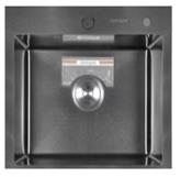 МОЙКА Diadonna PRO 500*500*200 Цвет Черный, Толщина стали: Верх-3.0 мм, чаша 0,8мм., сифон 3 1/2" в комплекте