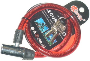 Замок велосипедный тросовый  65см*12мм(ВС-2-6А)