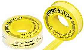 ФУМ  573   ГАЗ  12 м *12 мм*0,1 ЖЕЛТАЯ  PROFAKTOR 