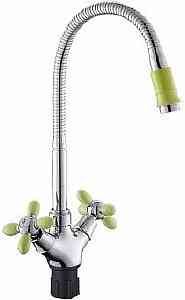 КУХНЯ  ЭВЕРЕСТ  B58-071E  1/2" к  на гайке ГОФР. НОС САЛАТОВЫЙ ДЕКОР