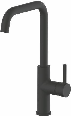КУХНЯ  MAXONOR  PL4087-7  ø35   нос Г-обр  черный     (ЛАТУНЬ) /