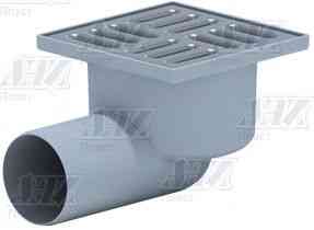 АНИ TA5102 Трап гориз-ый нерег. с выпуском 50мм, с нерж. реш. 100х100