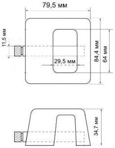 Замок навесной KD-90мм ЧЕРЕПАХА (1/20)