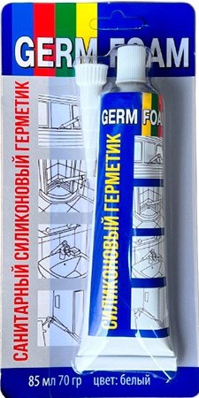 Герметик силиконовый  GERM FOAM универсальный  ПРОЗРАЧНЫЙ  85 мл