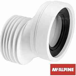 Фановая труба жесткая MRWC5 с манж. и смещ. 40мм, вх. и вых. 90/110, 125 мм Mc'Alpine