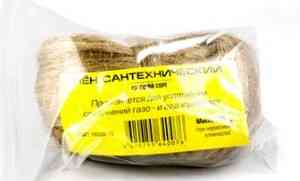 Лен сантехнический 100гр. (в пакете, чесаный)
