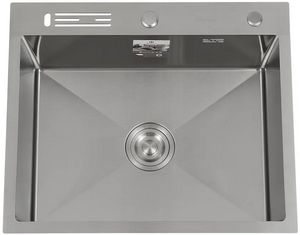 МОЙКА Diadonna PRO 500*600*200 Цвет Сатин, Верх-3.0 мм, Толщина стали: Верх-3.0 мм, чаша 0,8мм., СУШИЛКА ДЛЯ НОЖЕЙ, сифон 3 1/2" в комплекте