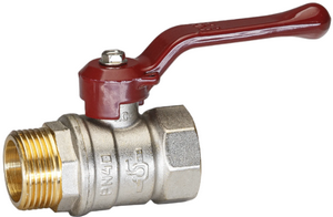 КРАН  шар.   3/4''  ВР-НР РЫЧАГ PN40 Temper Россия