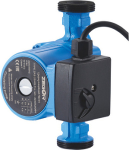 Насос циркуляционный  25-6  180  с гайками   ZEGOR